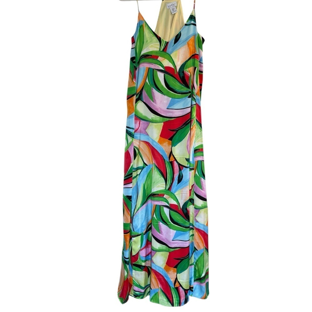 Nicole Miller | Vibrant Multicolor Maxi Dress with pockets XS - Picture 2 of 8